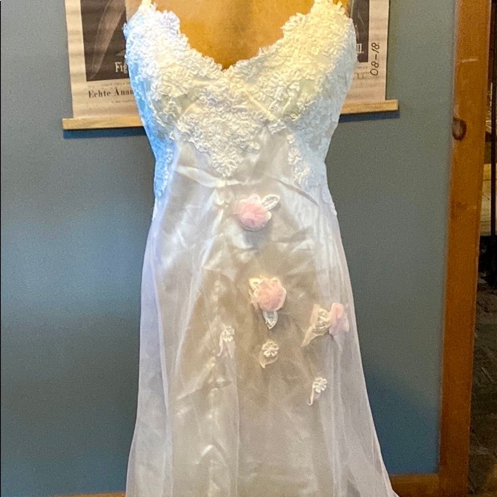 Light rose pink wedding dress, runway dress, silk